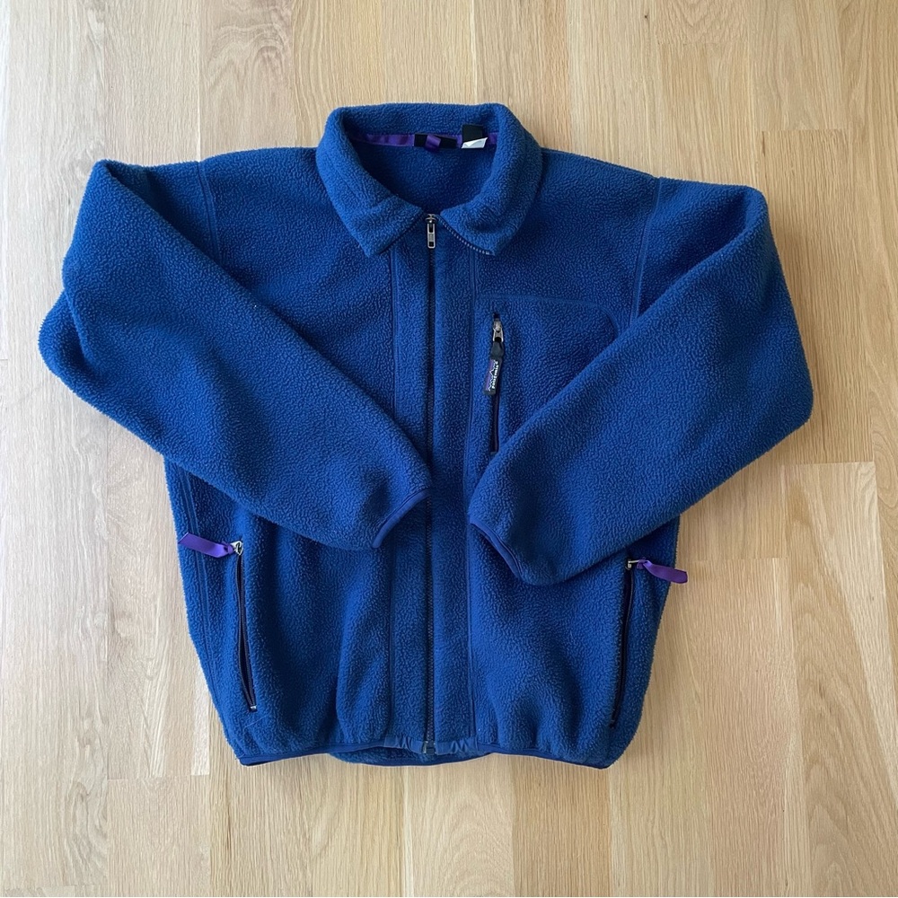 Vintage Blue Patagonia Zip Up